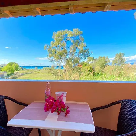 Pink & Blue Beachfront Apartment